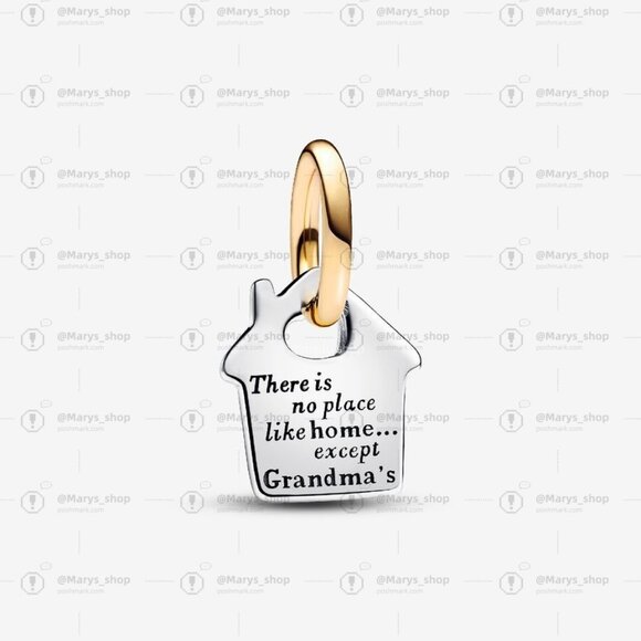 Pandora Two-tone Grandma's House Dangle Charm|Two-tone - Picture 1 of 2